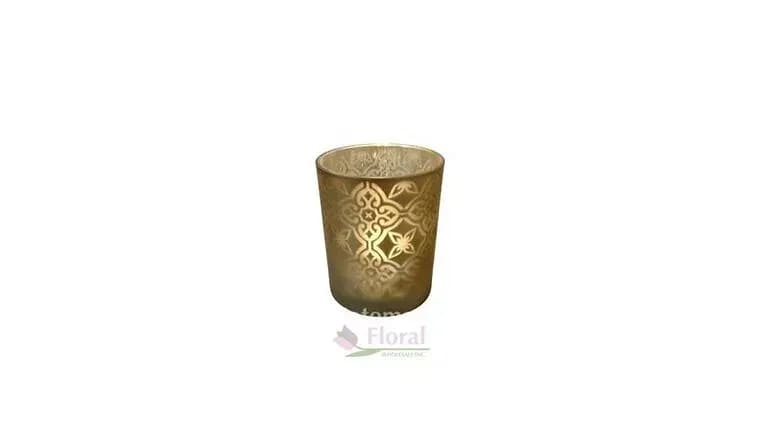 Votive Holder, 3", Glass, Champagne — available to rent from Something Blue