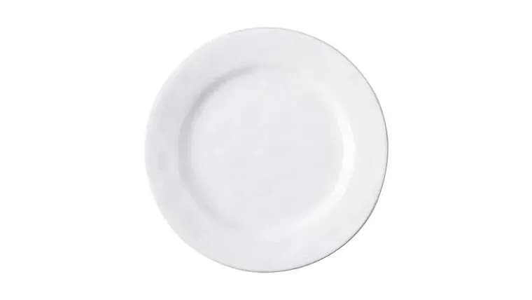 White Dinner Plate — available to rent from Something Blue