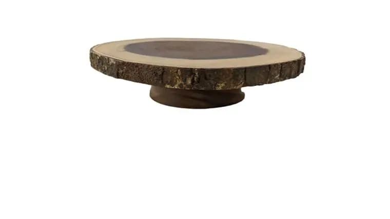Wood Cake Stand — available to rent from Something Blue