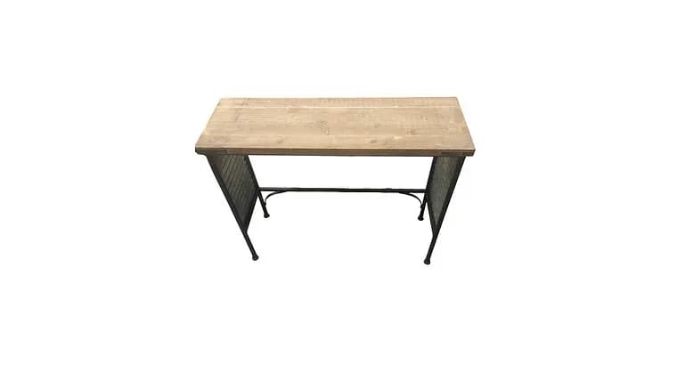 Wood & Metal Farmhouse Table — available to rent from Something Blue