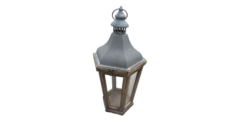 Wood/Metal Lantern — available to rent from Something Blue