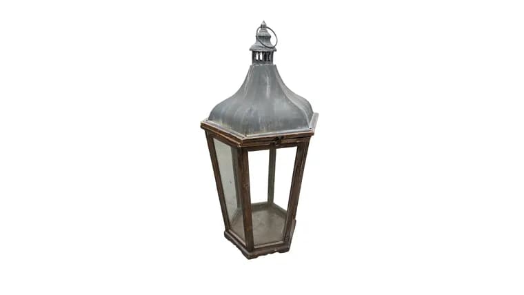 Wood/Metal Lantern — available to rent from Something Blue