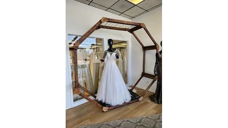 Wood Octagon Arch w/Platform — available to rent from Something Blue