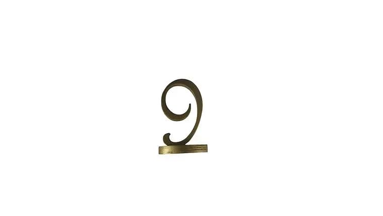 Wooden Base, Golden, Table Numbers 1-20 — available to rent from Something Blue