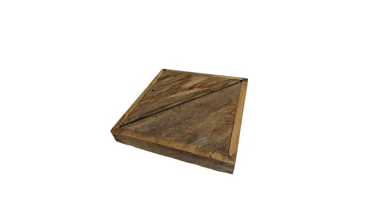 Wooden Cake Stand, 6.5"x9.5" — available to rent from Something Blue