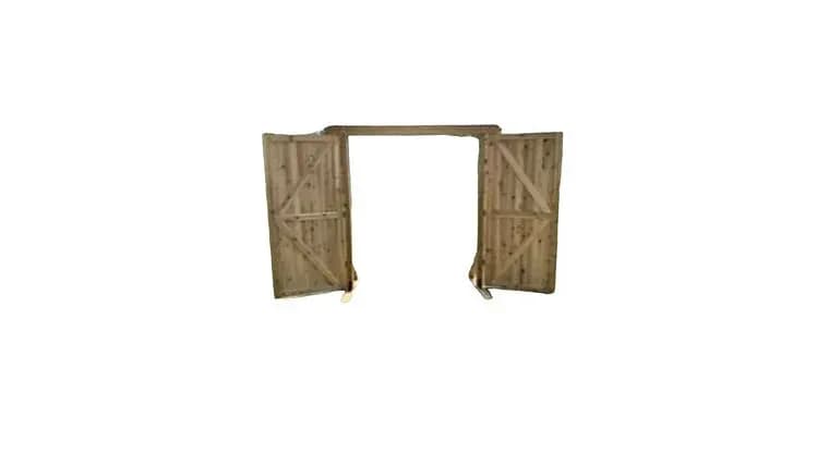 Wooden Doors/Entry Way — available to rent from Something Blue