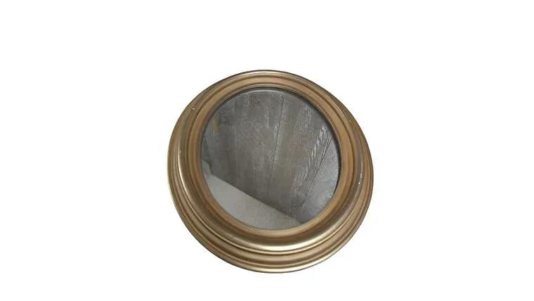 Wooden Oval Mirror — available to rent from Something Blue