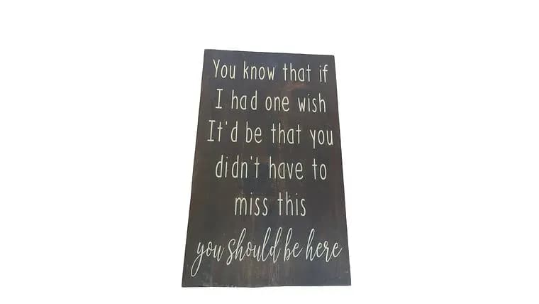 Wooden Reembrace Sign — available to rent from Something Blue