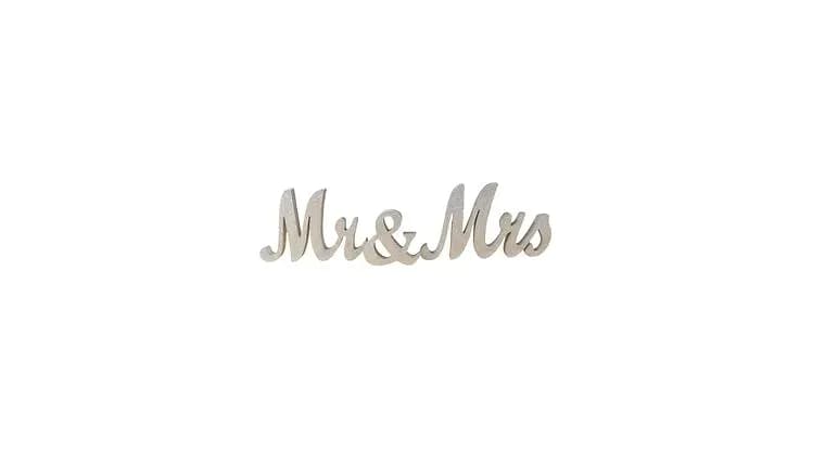 Wooden Rustic "Mr. & Mrs." Letter Signs — available to rent from Something Blue