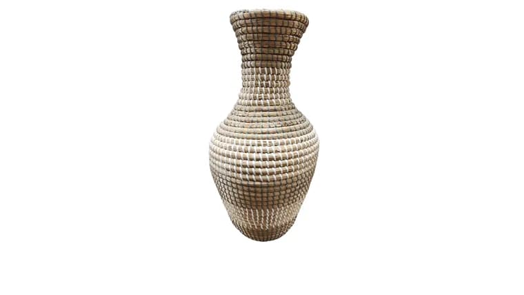 Woven Vase- Neutral Color — available to rent from Something Blue